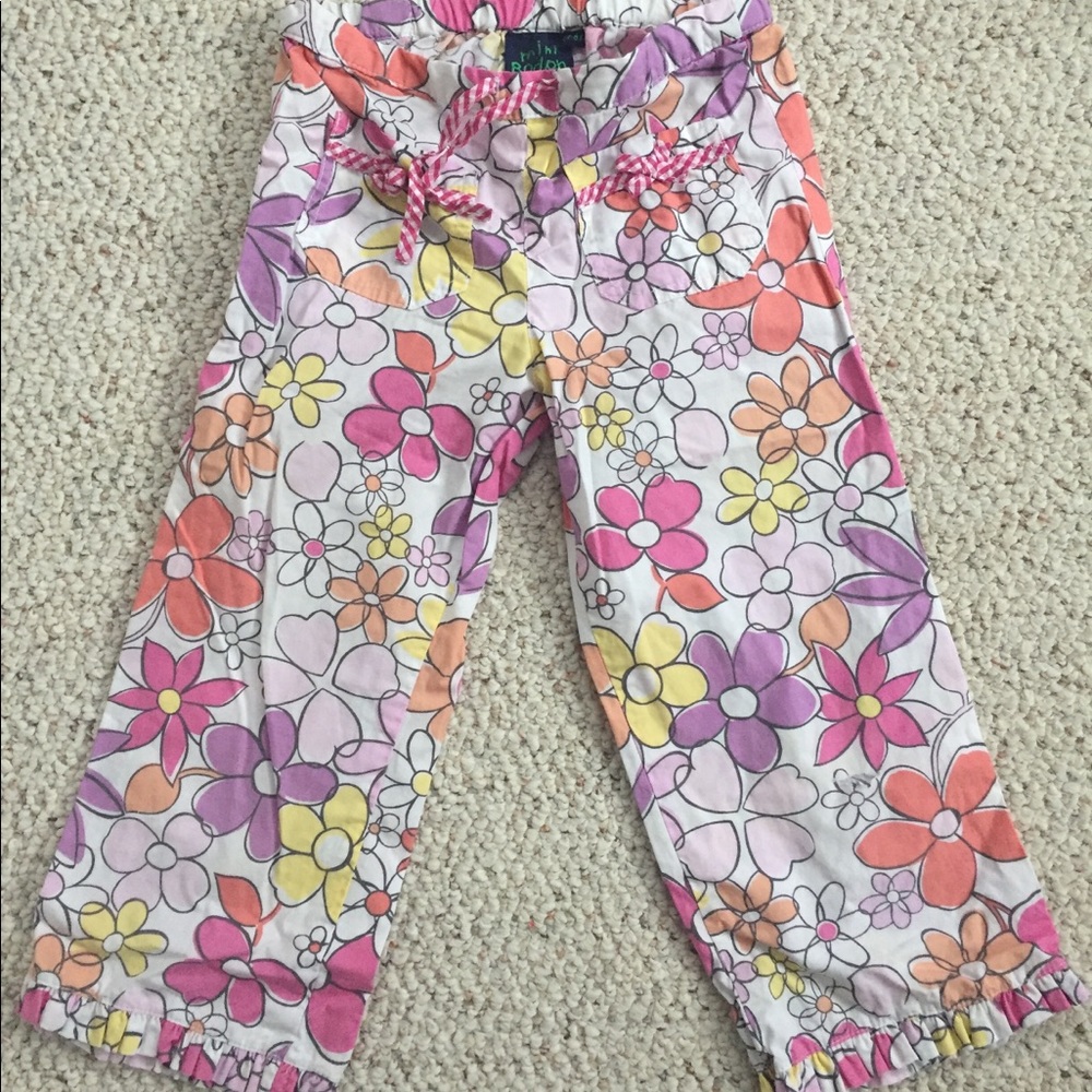 Mini Boden floral pants